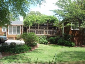 wisteria cools a roof